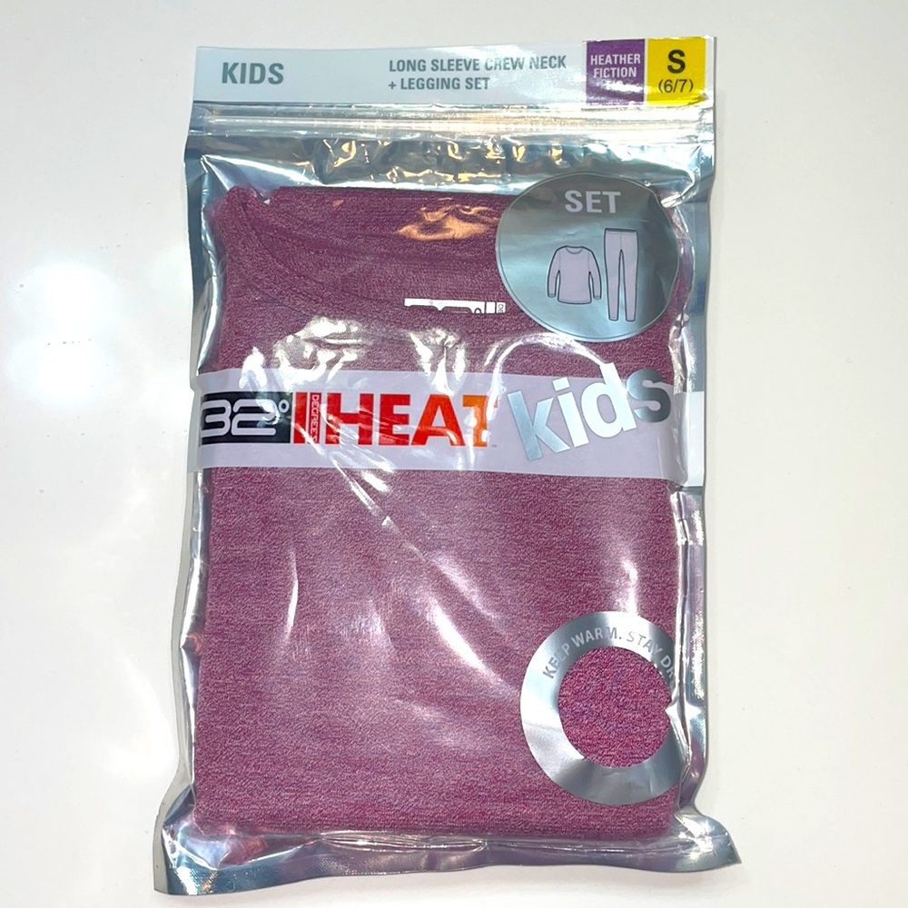 Thermal long sleeve crew neck and legging set